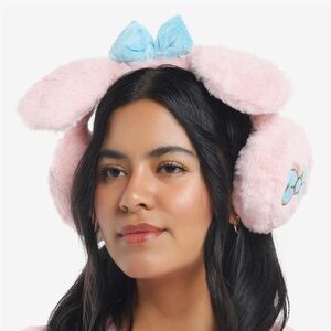 Sanrio My Melody 3D Plush Earmuffs EUC